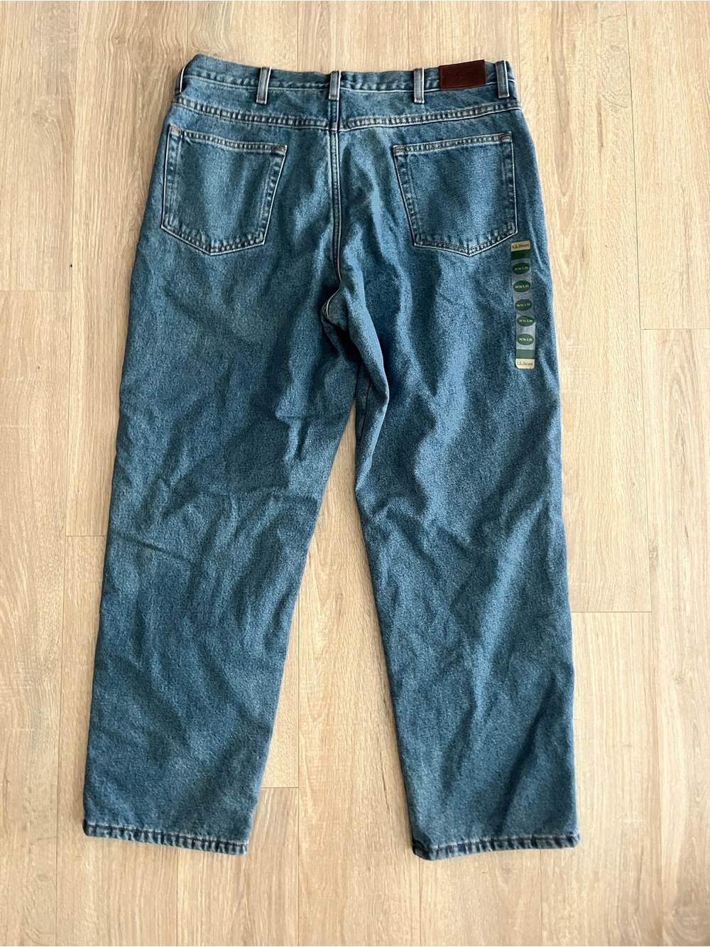 NWT L.L. Bean Men’s Relaxed Fit Fleeced Lined Jeans - Size 36 x 30 - Picture 7 of 10